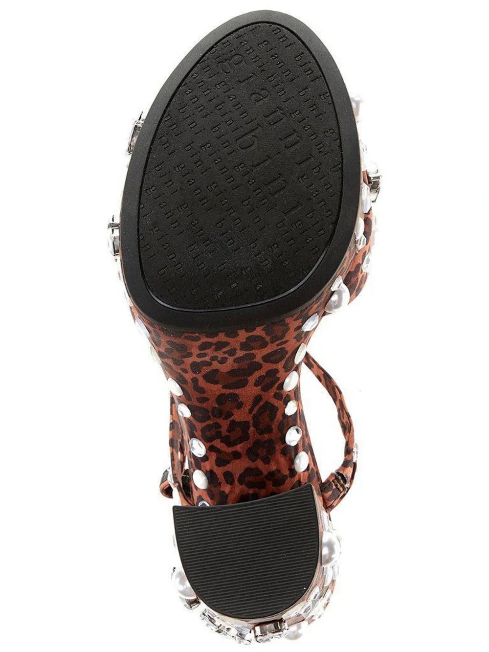 Gianni Bini Sandals Women Calvan Two Leopard Platform Jewel Dress Size 9 New